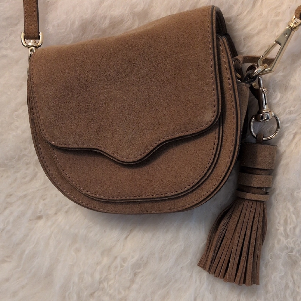 Elegant Tan Suede Women's Bag